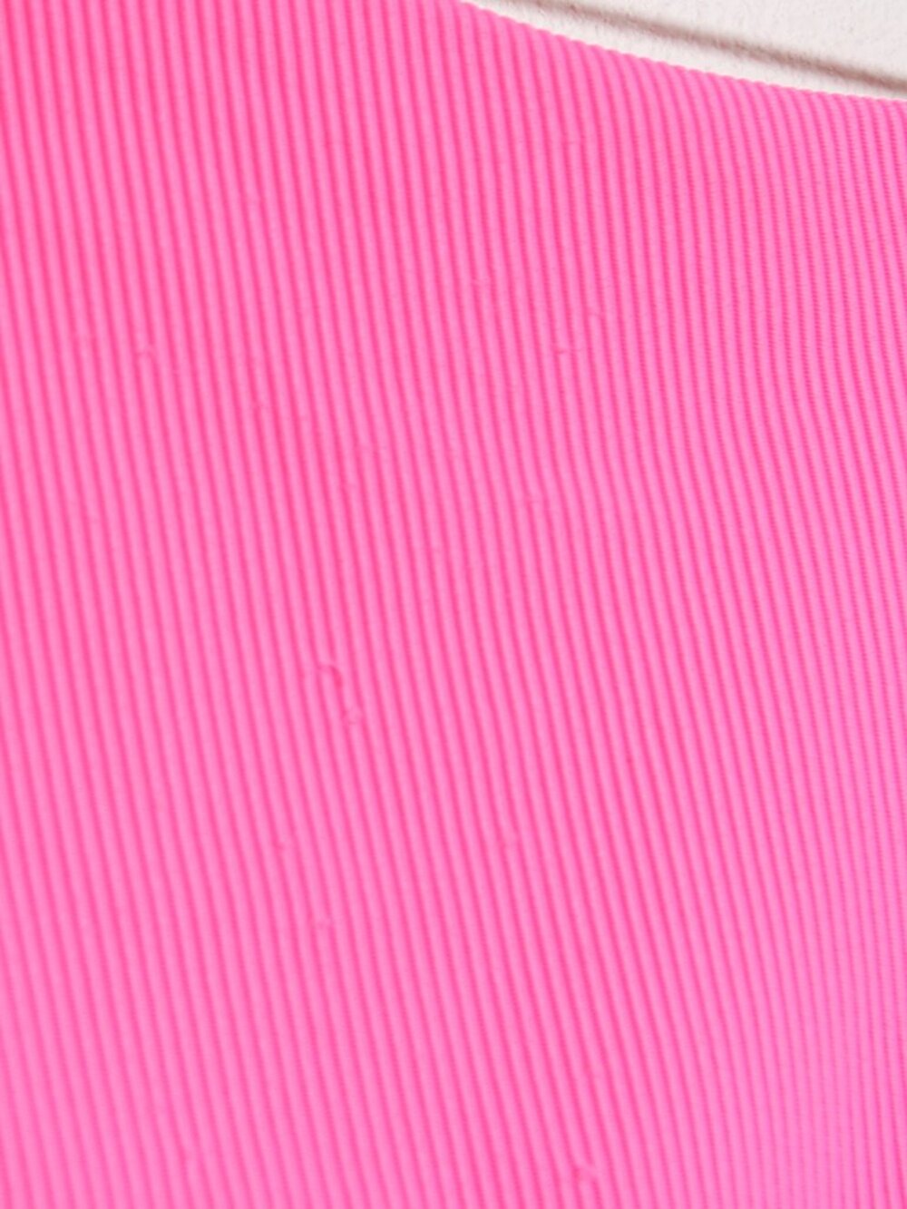 Beach Riot Celine One Piece Swimsuit Neon Pink Ribbed Cut Out Asymmetrical Large - Picture 8 of 16